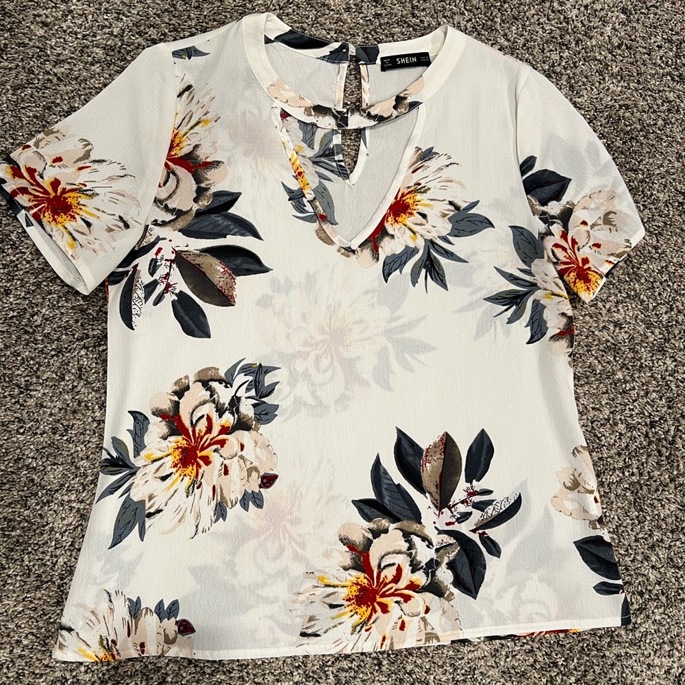 Short Sleeve Floral Shirt
